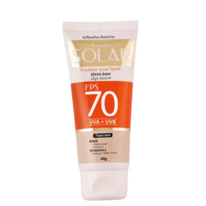 Protetor solar facial cor de base Bege Natural FPS 70 - 40 g