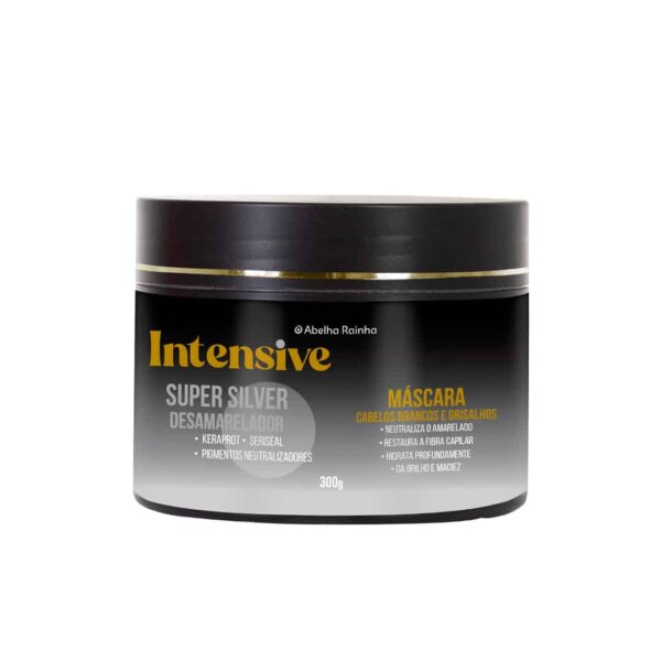 Máscara capilar Super Silver desamarelador brancos e grisalhos - 300 g