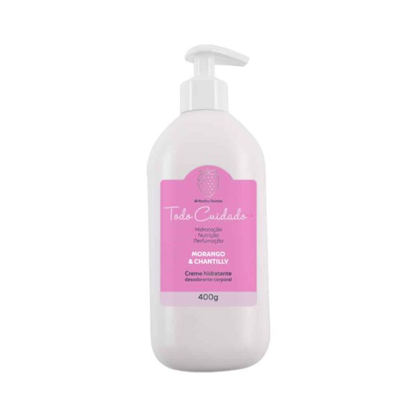 Hidratante desodorante corporal Morango e Chantilly - 400g