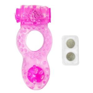 ANEL PENIANO COM VIBRO E PEROLA