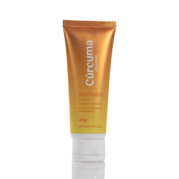 Creme rejuvenescedor hidratante com extrato de Cúrcuma mais Vitamina E - 45 g