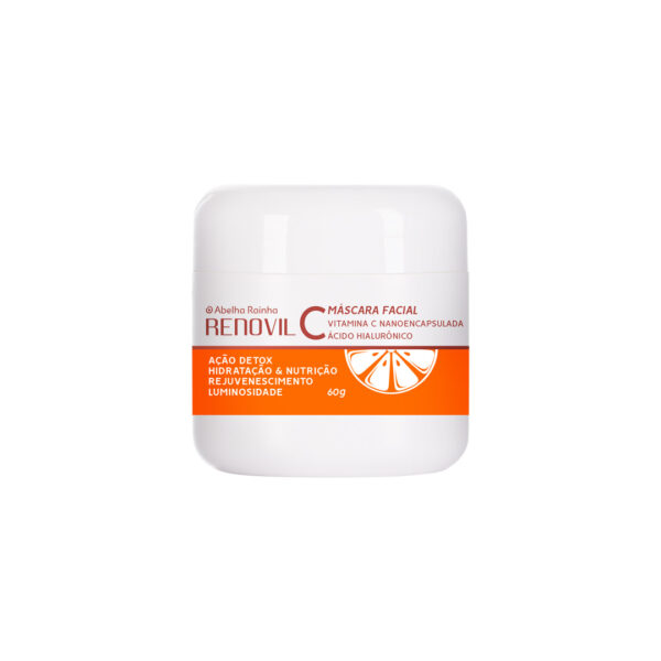 Máscara facial Vitamina C e Ácido Hialurônico Peel Off - 60g