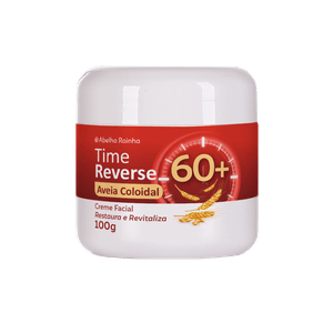 TIME REVERSE CREME FACIAL? COM AVEIA COLOIDAL RESTAURA E REVITALIZA 60+ 100G